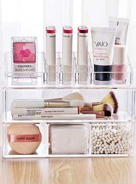 acrylic cosmetic box transparent clear make up organizer