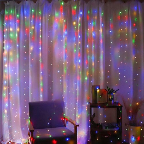 Valentines Day 3m Led Curtain Garland Fairy Lights Fest