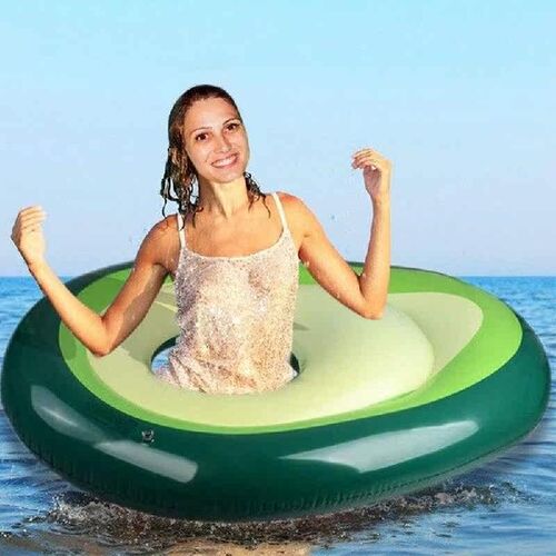 Pool Float For Kids Adults Avocado Lounge Raft With Ball
