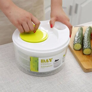 Large Salad Spinner BPA Free Manual Lettuce Dryer Pump Spinn