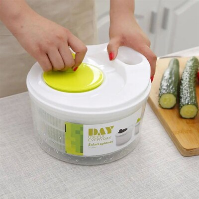 Large Salad Spinner BPA Free Manual Lettuce Dryer Pump Spinn