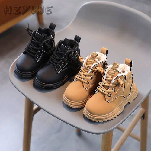 New Childrens Fashion Boots Winter Thickened Boys Girls An