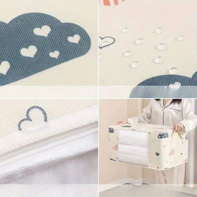 1pc Large Foldable Non-Woven Storage Bag  Fabric Dust-Proo