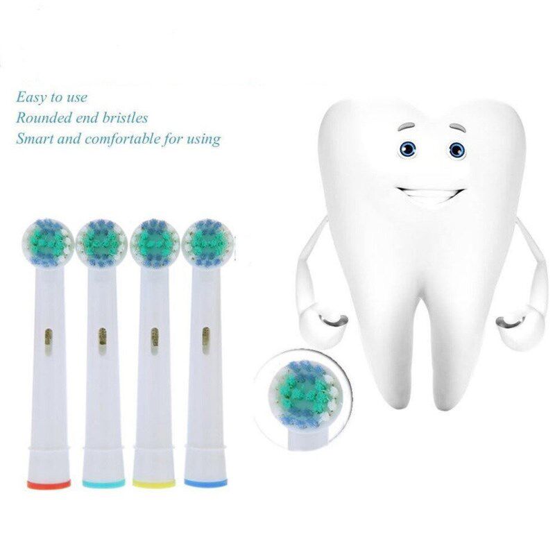 4pcs/pack Electric Tooth Brush Replacement Heads 适用 Oral B - 实物图