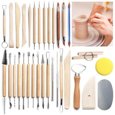 Pottery Clay Sculpting Tools Pottery Carving Tool Kit With C