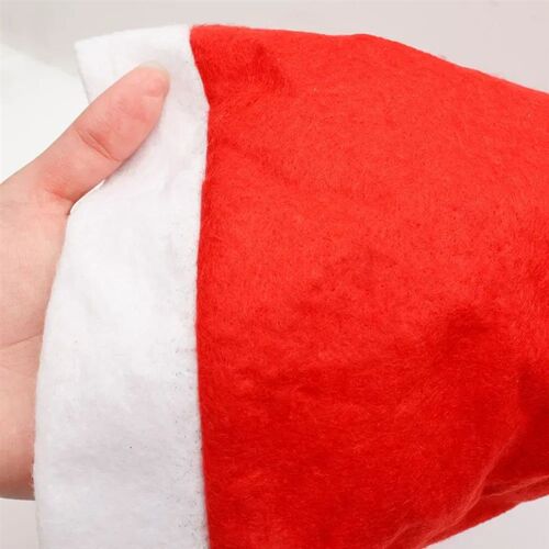 Adults Kids Christmas Hats Non-woven Fabric Santa Claus Xmas