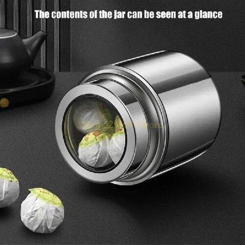 AXYC Functional 304 Stainless Steel Seal Storage Jar for