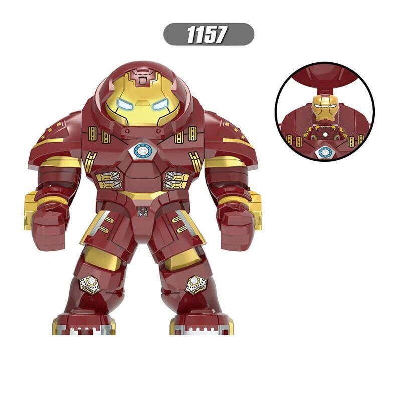 1157-1160 Superhero Hulkbuster Armored Figure X1821 Building