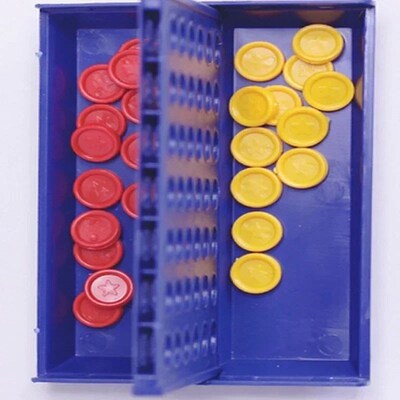 Foldable Connect 4 In A Line Board Game Classic Party Chess