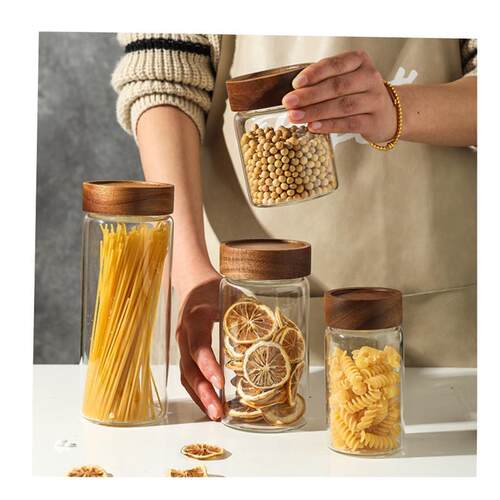 kitchen food glass storage container box can tee bottle pot1