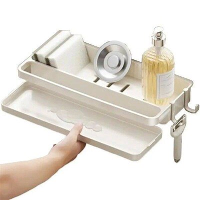 Sink Organizer Sponge Holder Multi-Function Sink Faucet