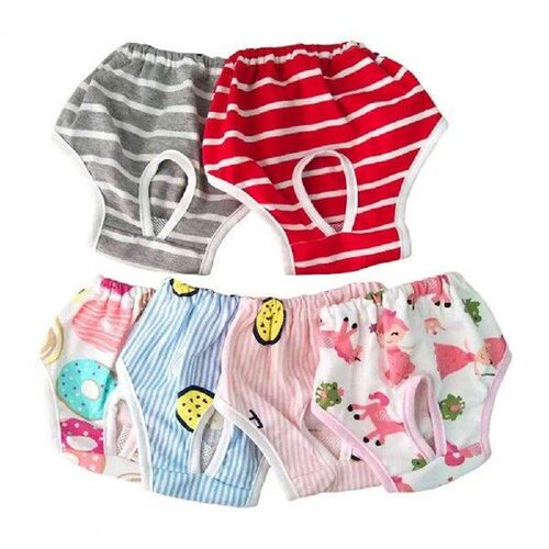 Pet Menstrual Pants Dog Period Diapers Breathable Cartoon