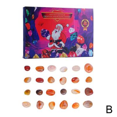 Advent Calendar 2024 Kids Christmas 24 Natural Rock Mineral