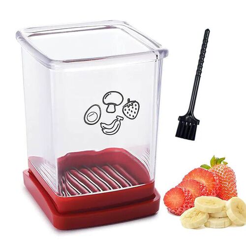 Fruit Speed Cup Slicer With Push Plate Egg Slicer Strawberry