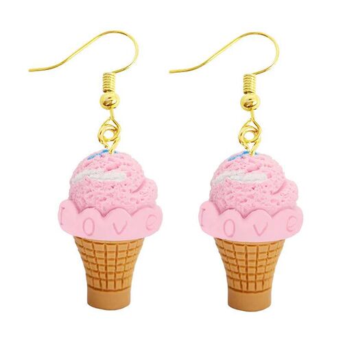 Women Earring Resin Drop Funny Custom Cute Girls Gift Eardro