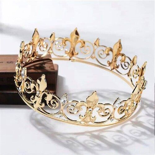 Royal King Crown For Men - Metal Prince Crowns And Tiaras,