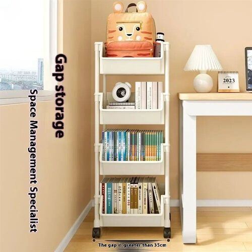 3/4/5 Tier Rolling Cart Cabinet Bathroom Living Room Home Or