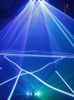 动感四头全彩激光灯声控全彩扫描家用蹦迪灯KTV舞台酒吧激光灯