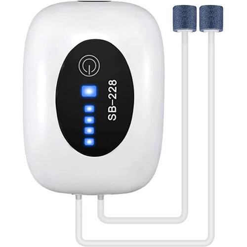 4800mAh Aquarium Oxygen Air Pump Compressor Fish Tank USB Ch
