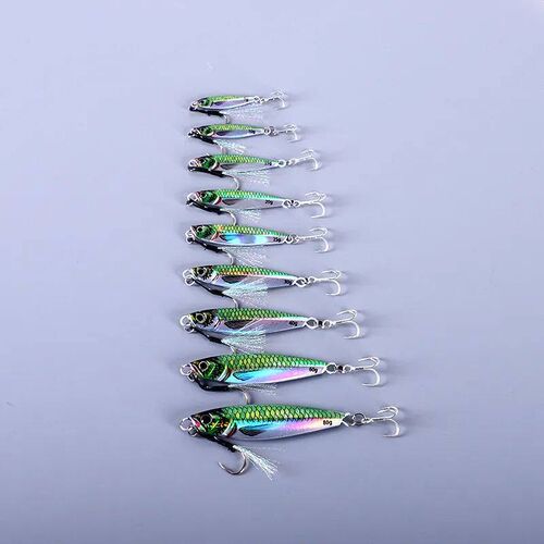 Sea fishing Slow Jig Metal Jigging Spoon Laser Artificial Ba