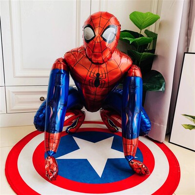 3D Spiderman Iron Man Stand Balloon Medium Size for Kid Todd