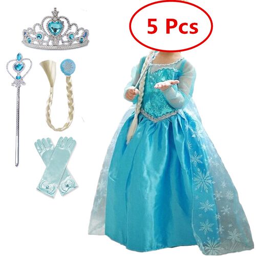 Girls Princess Dress Kids Halloween Carnival Cosplay Costume