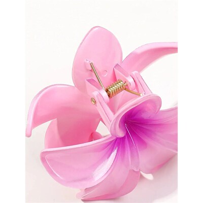 4Pcs Cute Flower Banana Hair Claw Clips for Thick Hair,Stron