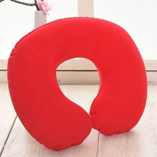 1pcs Inflatable C-shaped Pillow Travel Neck Pillow Portable