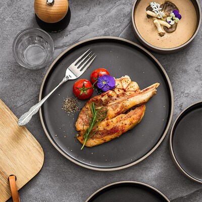 piece set household ceramics dinner bowls plates dish no