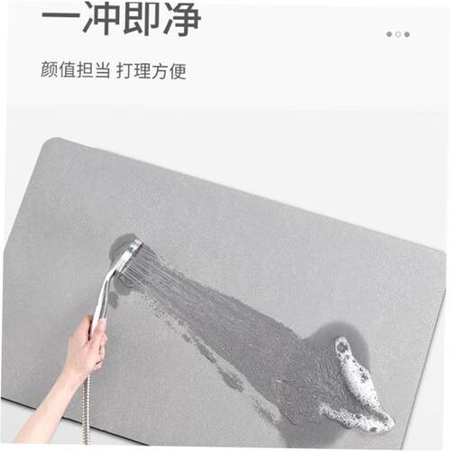 Bathroom floor mat absorbent quick-dryin door entry carpet