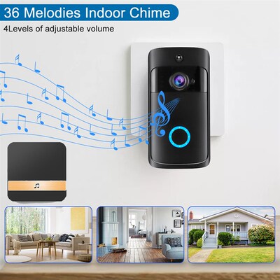 Wsdcam Smart Doorbell Camera Wifi Wireless Call Intercom Vid