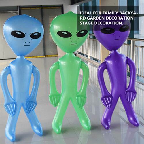 1pc PVC Inflatable Alien Model Movable Props Halloween