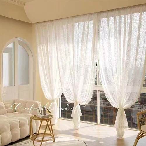 French Lace Tulle Curtain White Tulle Lace Curta Blind Livin