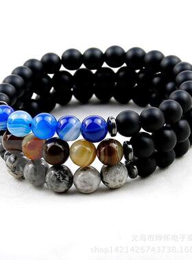 。Brlet agate beads energy colorful beads volcanic Turquoise