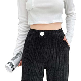 Pants Womens Narrow Chenille Early leg Draping Spring Wide