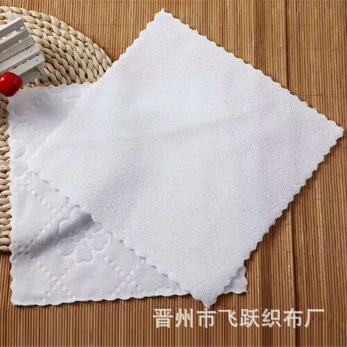 Fine Fiber White Square Embossed Small Square Square White S