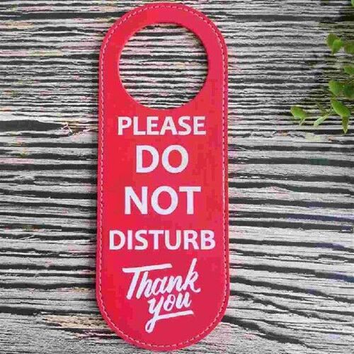 4 Pcs Signage Door Decor Shop Listing Hotel Double-sided Pu