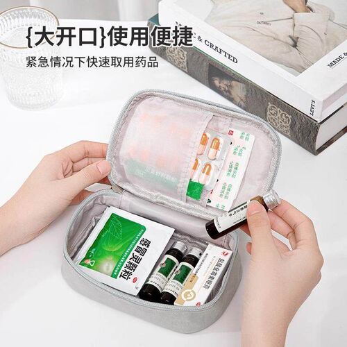 Travel Portable Medicine Organizer, Small Pill Box, Medicati
