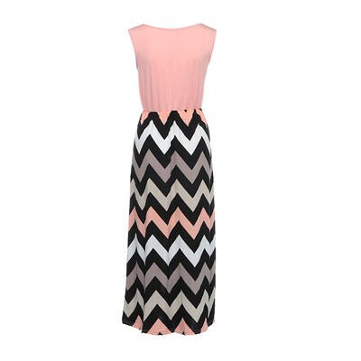 New In Dresses For Women  Plus Size Striped Long Boho Dress