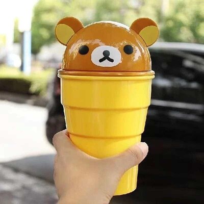 Mini Cartoon Car Trash Cans Car Storage Debris Barrels