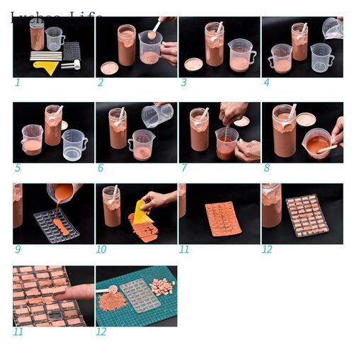 Lychee Life Sand Table Building Making Mini Brick Silicone M