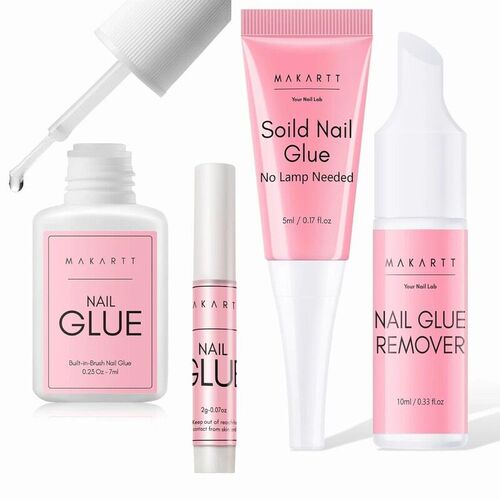 Makartt Nail Gel Glue for Press On Nails Soft Acrylic Gel Na