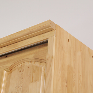 重庆实木家具厂定制中式原木全柏木移门衣柜1米5两滑门1米三推拉