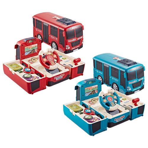 Eletric Simulation Steering Wheel Bus Light Sound Children K