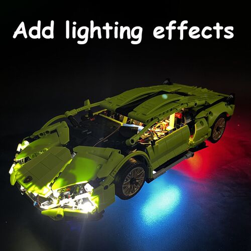 New High Tech Racing Car Lambor Sian FKP 37 Bricks Set Compa