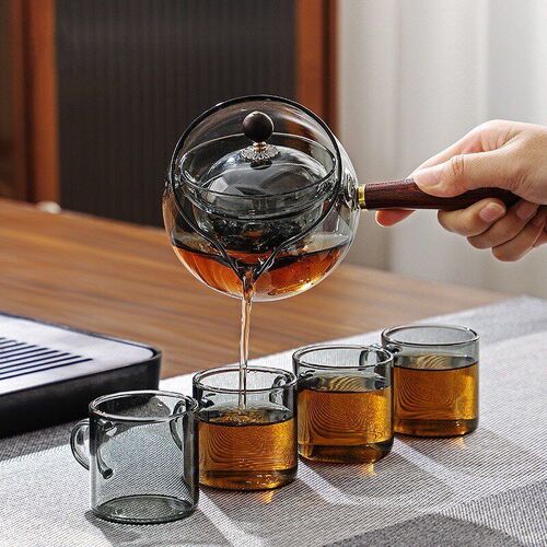 High borosilicate glass teapot, fair cup, boiling teapot, ho