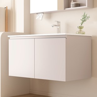 瑞尔特浴室柜陶瓷一体盆家用卫生间洗漱台洗脸手卫浴柜 Y0052