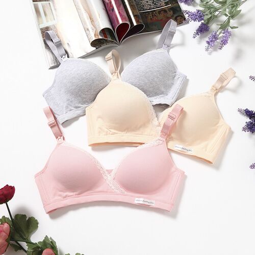 Cotton Wirefree Nursing Clothing Breastfeeding Bra for Pregn