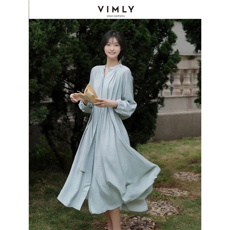 Vimly Womens Commuter Casual Dress 2025 Spring Vacation