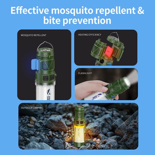 Outdoor camping bracket light with mosquito repellent